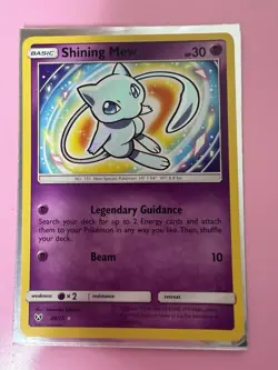 Pokemon Shining Mew 40/73 Shining Legends Holo Rare Card Near Mint Condition - Image 1