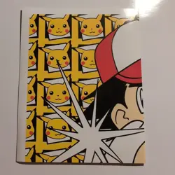Pokemon - Ash Puzzle 1/4 - Topps Merlin Sticker - Series 1 - #237/240 - 1999 - Image 1