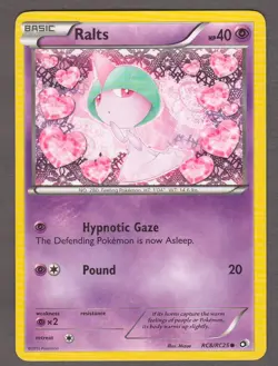 Ralts RC8/RC25 Legendary Treasures Radiant Collection Pokemon Card MP 2013 - Image 1