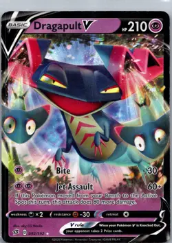 Pokemon TCG Dragapult V 92/192 Rebel Clash NM - Image 1