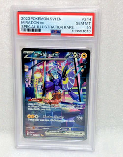 POKEMON SVI EN-SCARLET & VIOLET SPECIAL ILLUSTRATION RARE MIRAIDON EX PSA 10 - Image 1