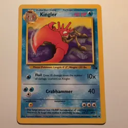 Kingler - Pokemon TCG Karte - Fossil - 38/62 - 1999 - English - Image 1