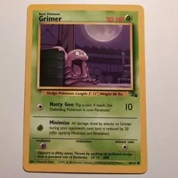Grimer - Pokemon TCG Karte - Fossil - 48/62 - 1999 - English - Image 1