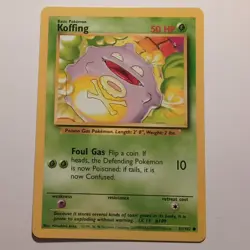 Koffing - Pokemon TCG Karte - Base Set - 51/102 - 1999 - English - Image 1