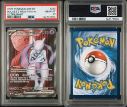 PSA 10 POKEMON DRI EN-DESTINED RIVALS | ULTRA RARETEAM ROCKET'S MEWTWO EX 213 - Image 2