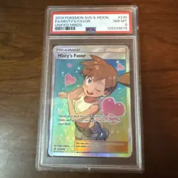 2019 Pokemon Sun & Moon Unified Minds Misty's Favors Full Art #235 PSA 8 - Image 1