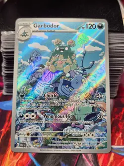 Garbodor 204/182 Illustration Rare Paradox Rift Pokemon Near Mint - Image 1
