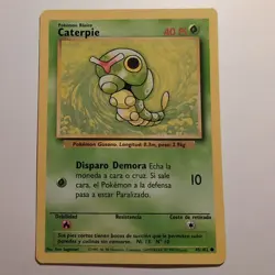 Caterpie - Pokemon TCG Karte - Base Set - 45/102 - 1999 - Spanish - Image 1