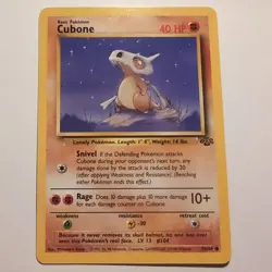 Cubone - Pokemon TCG Karte - Jungle - 50/64 - 1999 - English - Image 1