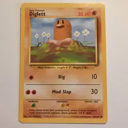 Diglett - Pokemon TCG Karte - Base Set - 47/102 - 1999 - English - Image 1