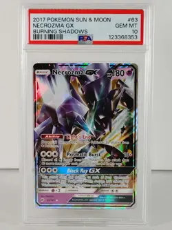 Nekrozma GX - POKEMON - Burning Shadows - #63 - Ultra Rare - 2017 - PSA 10 - Image 1