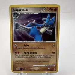 2007 Pokemon Diamond & Pearl DPBP#506 Lucario Training Kit 3/11 Holo Rare LP/MP - Image 1