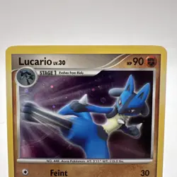 2007 Pokemon Diamond & Pearl DPBP#506 Lucario Training Kit 3/11 Holo Rare LP/MP - Image 2
