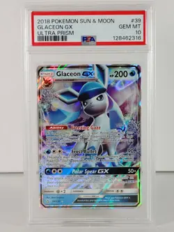 Glaceon GX - POKEMON - Ultra Prism - #39 - Ultra Rare - 2018 - PSA 10 - Image 1
