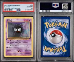 POKEMON PSA 10 GASTLY 50/102 SET BASE 1st PRIMA EDIZIONE ITALIANO 2000 LOW POP! - Image 3