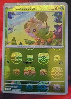 Pokemon Larveyette 001/086 Masterball 10.5 Flamme Blanche - Francais Fr - Image 1