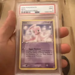 2006 POKEMON EX HOLON PHANTOMS DVD EXCLUSIVE #111 MEW PSA 9 VERY LOW POP 715 - Image 1