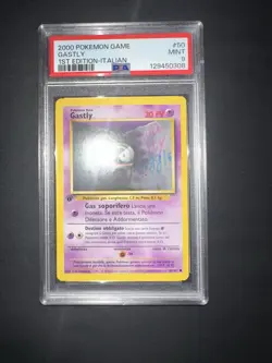 POKEMON PSA 9 GASTLY 50/102 SET BASE 1st PRIMA EDIZIONE ITALIANO 2000 LOW POP! - Image 5