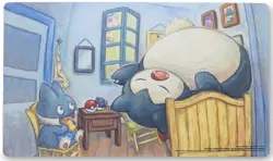Pokemon Center x Van Gogh Museum Munchlax & Snorlax Playmat Factory Sealed - Image 1