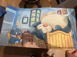 Pokemon Center x Van Gogh Museum Munchlax & Snorlax Playmat Factory Sealed - Image 2