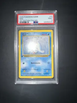 POKEMON PSA 9 SEEL 41/102 SET BASE 1st PRIMA EDIZIONE ITALIANO 2000 LOW POP! - Image 5