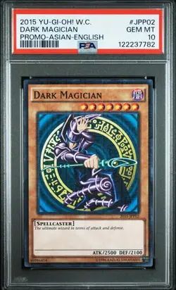 2015 YU-GI-OH! WORLD CHAMP PROMO ASIAN-ENGLISH #JPP02 DARK MAGICIAN PSA 10 - Image 1