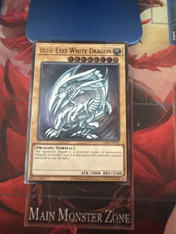 Blue Eyes White Dragon OP28-EN001 OTS Ultimate Rare Yu-Gi-Oh LP - Image 1