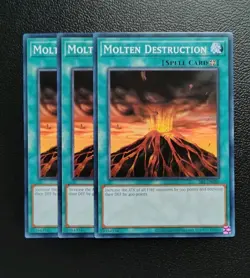 Yu-Gi-Oh - Molten Destruction 3X - Full Playset - Image 1