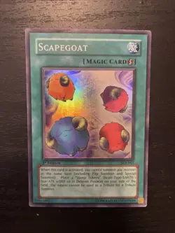 Yugioh TCG - Scapegoat SDJ-041 Super Rare 1st Ed - Image 1