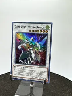 YuGiOh! - Clear Wing Synchro Dragon LED8-EN001 Super Rare 1st Edition Near Mint - Image 1