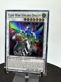 YuGiOh! - Clear Wing Synchro Dragon LED8-EN001 Super Rare 1st Edition Near Mint - Image 2