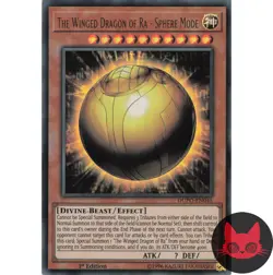 Yugioh The Winged Dragon of Ra - Sphere Mode DUPO-EN045 Ultra Rare 1st Ed NM - Image 1