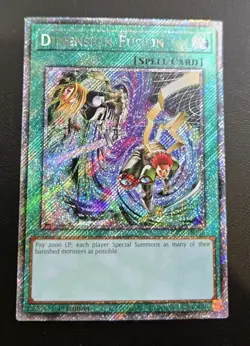Dimension Fusion Platinum Secret Rare RA03-EN136 NM Yugioh - Image 1