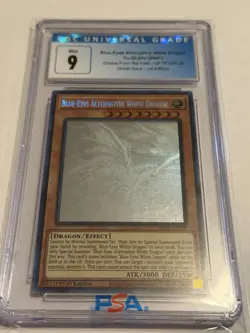 Yu-Gi-Oh! Blue-Eyes Alternative White Dragon 2021 GFTP-EN129 Ghost Rare PSA 9 - Image 1