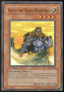 FREED THE BRAVE WANDERER IOC-014 1° EDITION YU-GI-OH "SUPER RARA" - Image 1