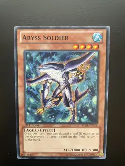 Yugioh Abyss Soldier SDRE-EN014 1st Edition Common MP - Image 1