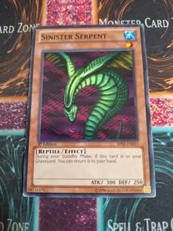Yu-Gi-Oh! Sinister Serpent BP02-EN015 Common 1st Edition LP/MP - Image 1