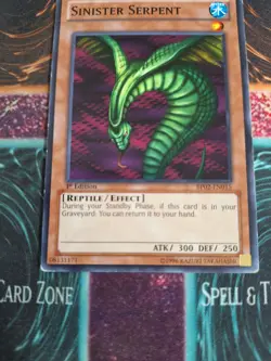 Yu-Gi-Oh! Sinister Serpent BP02-EN015 Common 1st Edition LP/MP - Image 4