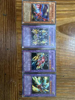 Yu-Gi-Oh 4 Card Fusion Set - XYZ Dragon Cannon + YZ/XZ/ Y - Lightly Played - Image 1