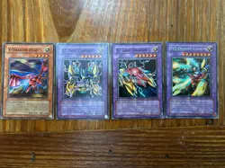 Yu-Gi-Oh 4 Card Fusion Set - XYZ Dragon Cannon + YZ/XZ/ Y - Lightly Played - Image 2