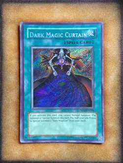 Yugioh Dark Magic Curtain PP01-EN008 Secret Rare MP - Image 1