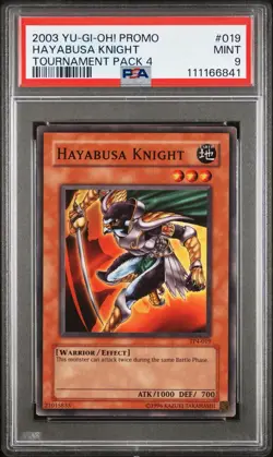 2003 Yu-Gi-Oh! Hayabusa Knight Tournament Pack 4 TP4 Common PSA 9 - Image 1
