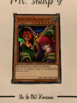 HARPYIEN-SCHWESTERN - MRD-DE009 DEUTSCH Yu-Gi-Oh! CARD SUPER RARE HOLO KONAMI TC - Image 2