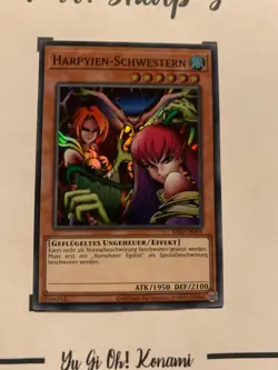 HARPYIEN-SCHWESTERN - MRD-DE009 DEUTSCH Yu-Gi-Oh! CARD SUPER RARE HOLO KONAMI TC - Image 3