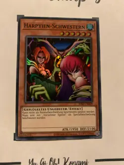 HARPYIEN-SCHWESTERN - MRD-DE009 DEUTSCH Yu-Gi-Oh! CARD SUPER RARE HOLO KONAMI TC - Image 4