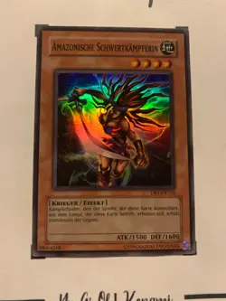 AMAZONISCHE SCHWERTKAMPFERING - DR1-DE116 DEUTSCH Yu-Gi-Oh! CARD SUPER RARE HOLO - Image 3