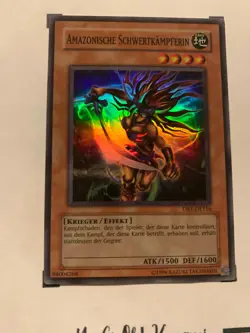 AMAZONISCHE SCHWERTKAMPFERING - DR1-DE116 DEUTSCH Yu-Gi-Oh! CARD SUPER RARE HOLO - Image 4