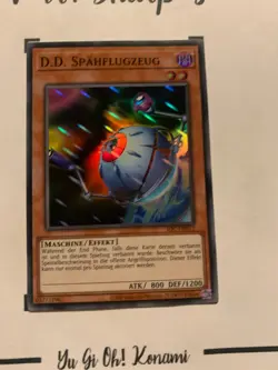 D.D. SPAHFLUGZEUG - IOC-DE012 DEUTSCH Yu-Gi-Oh! CARD SUPER RARE HOLO KONAMI TCG - Image 3