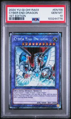 2024 YU-GI-OH! RA03-QUARTER CENTURY BONANZA 1ST ED CYBER END DRAGON PSA 10 - Image 1