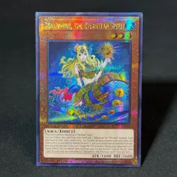 Abyssarhine the Atlantean Spirit QC Secret Rare (Alternate artwork | Yu-Gi-Oh) - Image 1